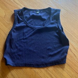 Shein Blue Stretchy croptop